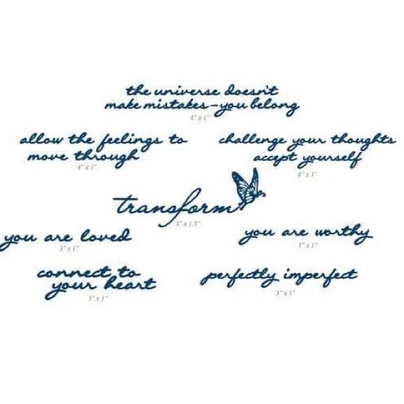 Temporary Tattoos Set of 2 TRANSFORM MANIFESTATION VARIETY PACKS Conscious Ink - Picture 2 of 5